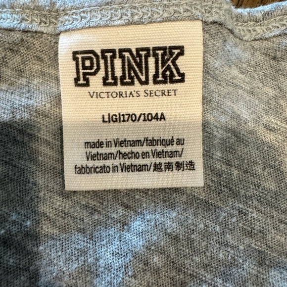 PINK Victoria's Secret Gray and Pink Tank Top - Picture 4 of 4